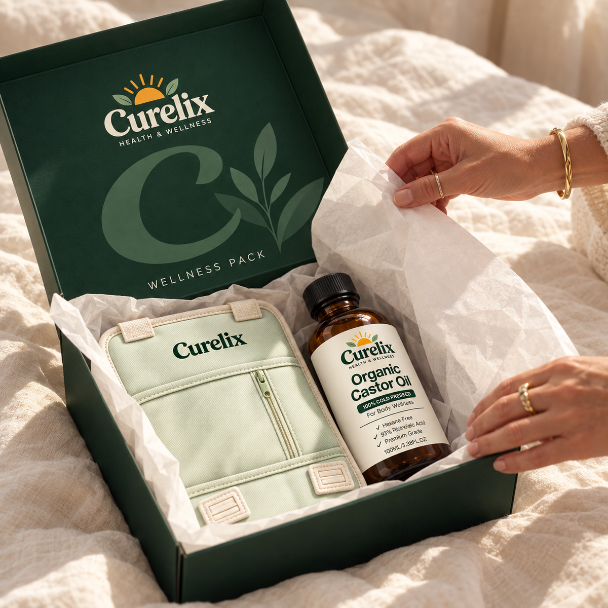 Curelix Castor Oil Kit