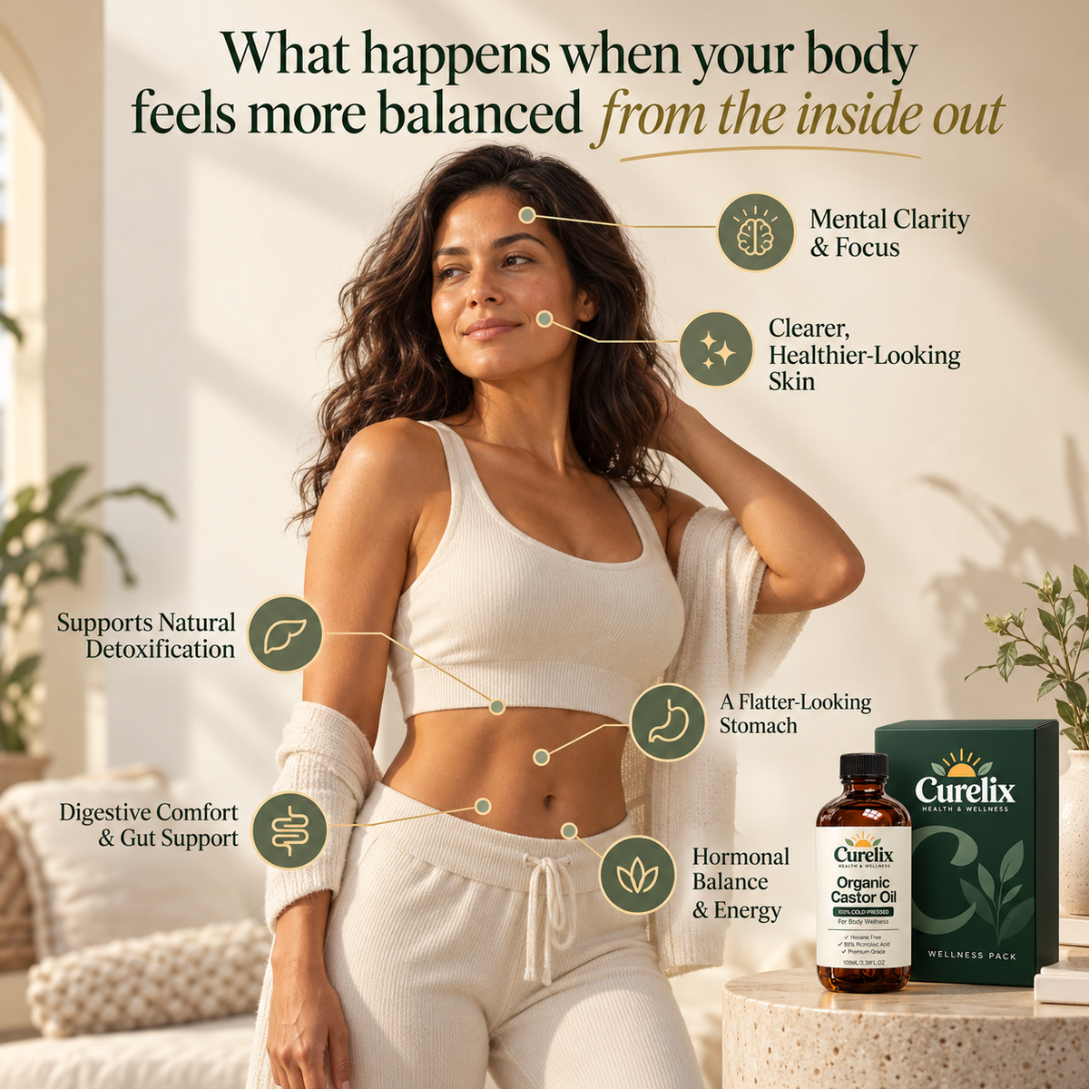 Curelix Castor Oil Kit